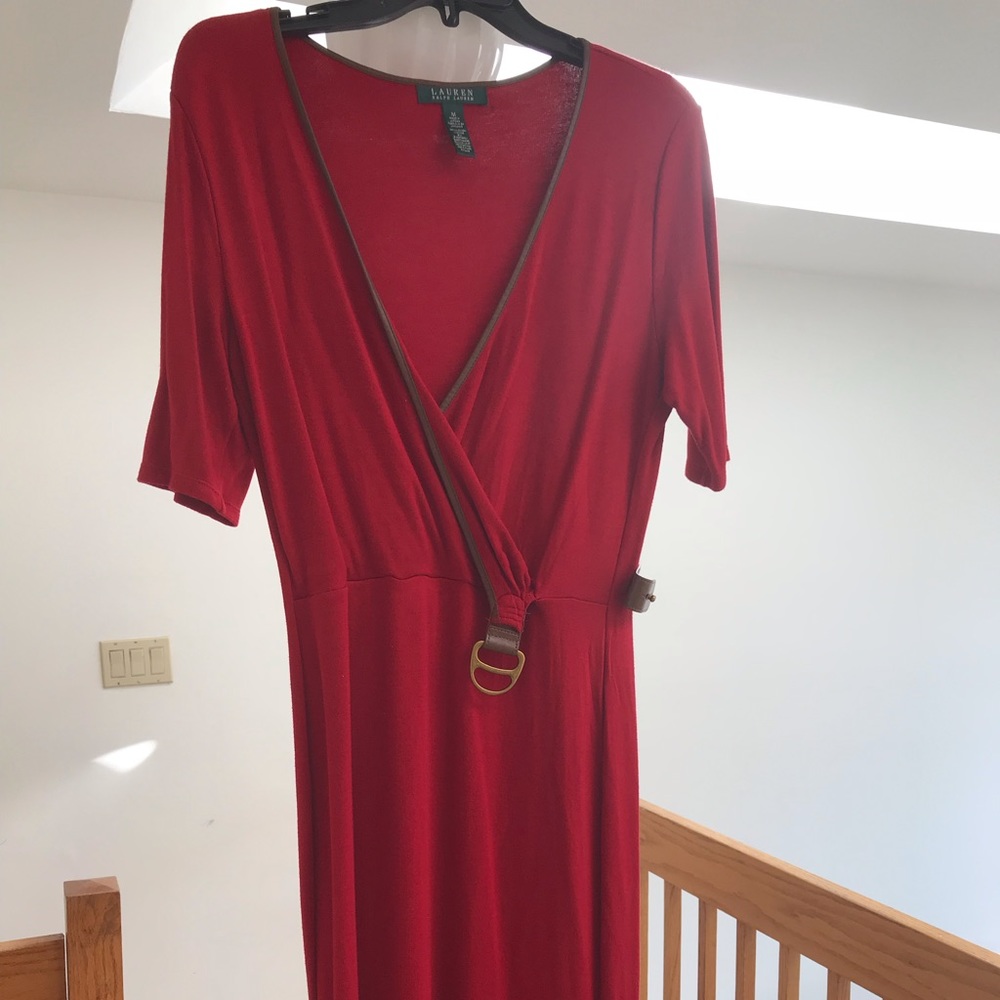 Lauren by Ralph Lauren red dress